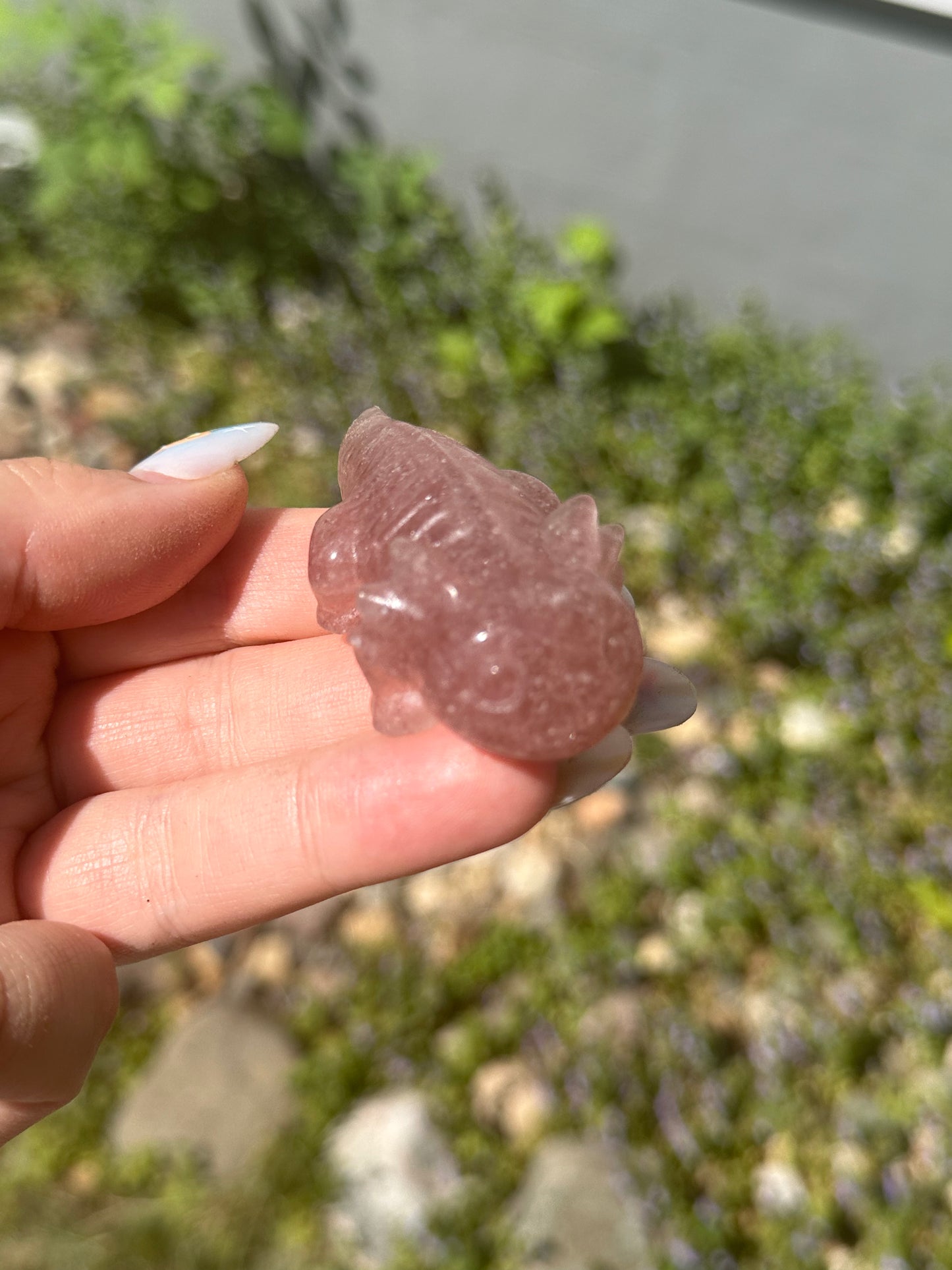 Strawberry Quartz Axolotl