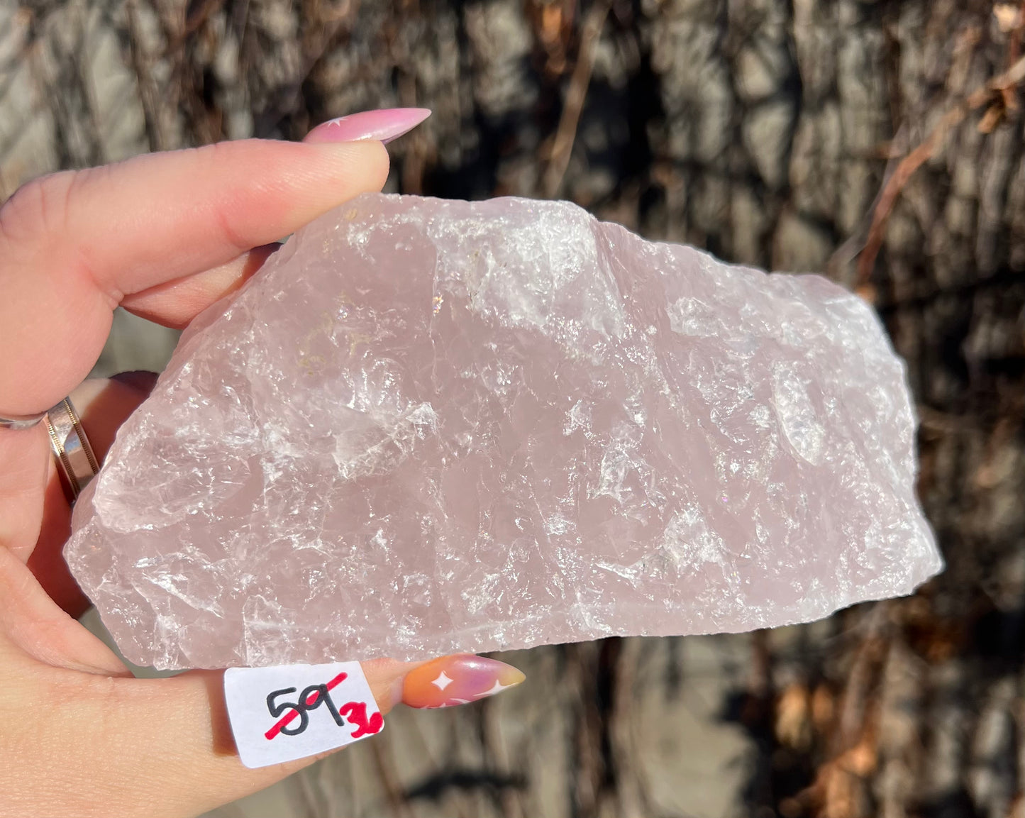 Rose Quartz Raw Freeform