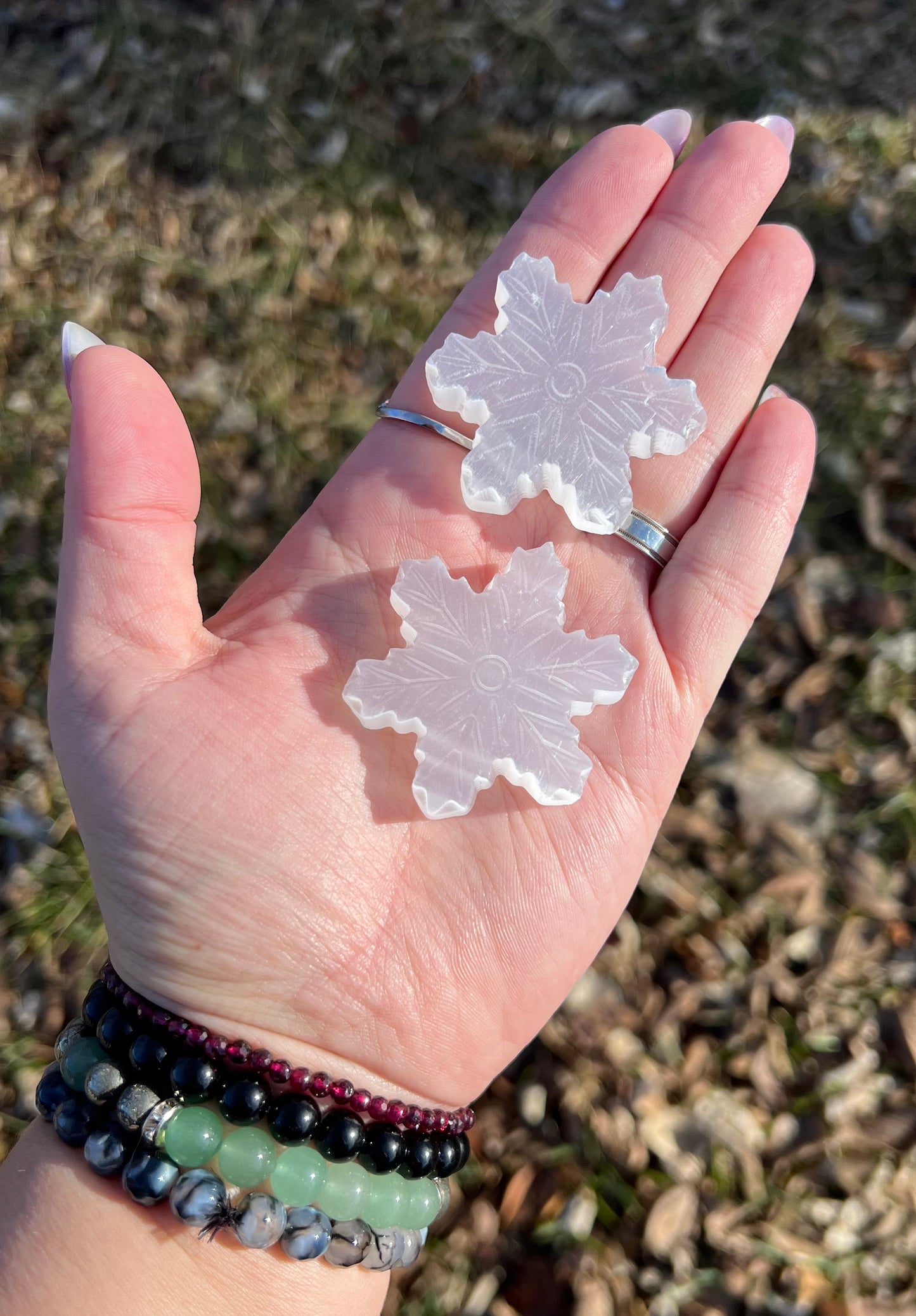 Selenite Snowflake