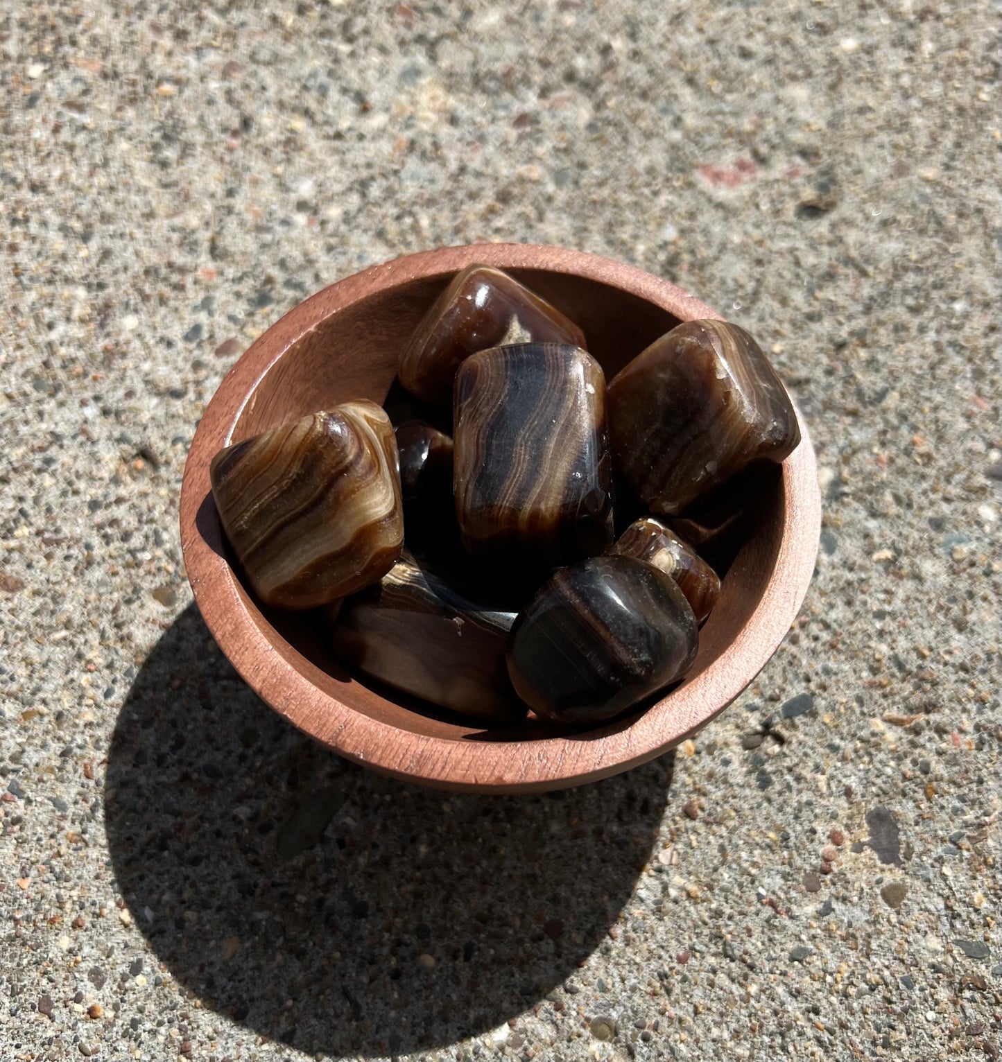 Chocolate Calcite Tumble